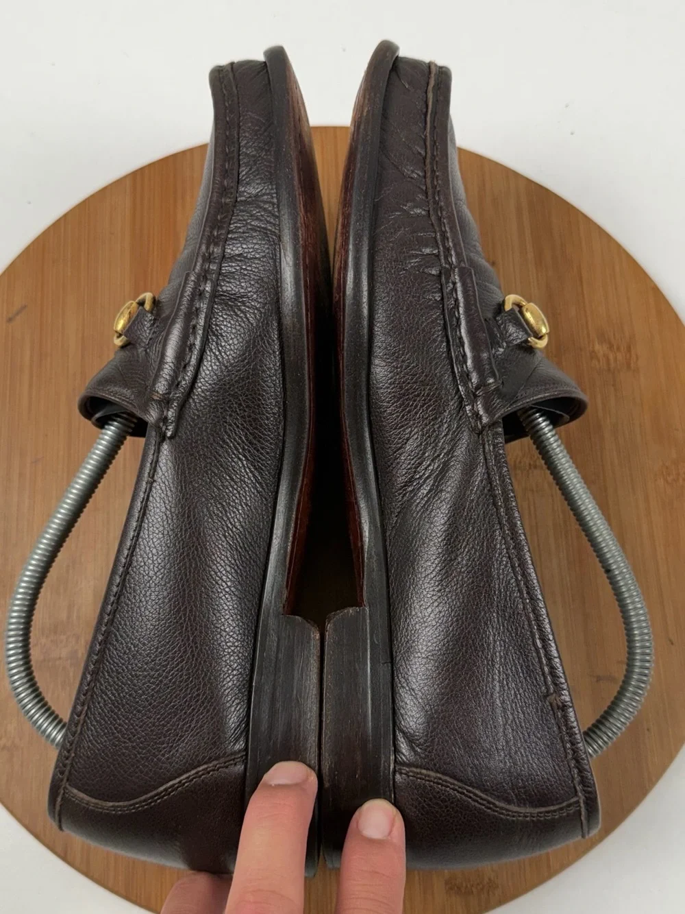 Cole Haan Made in Italy Ascot II Brown Leather Horsebit Loafers